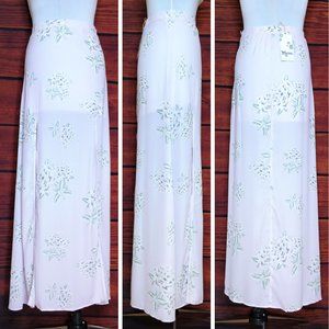 Show Me Your Mumu Mick Double Slit Maxi Skirt L
